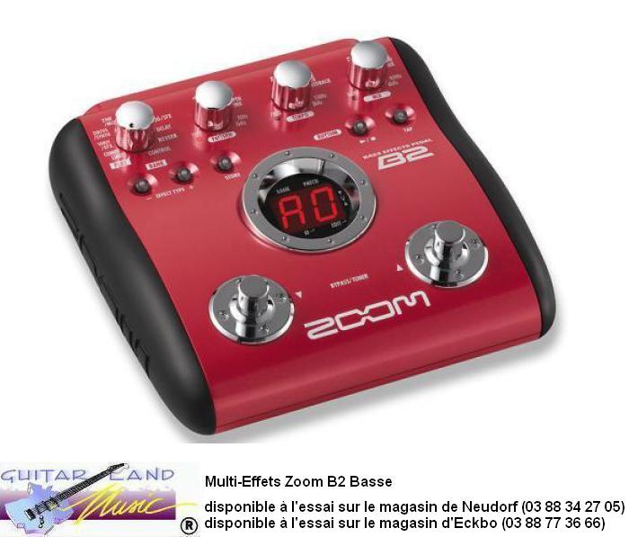 Multi-Effets Zoom B2 pour Basse